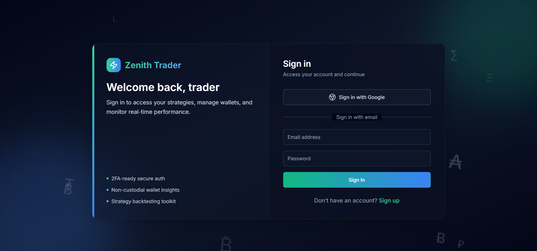Zenith Trader preview